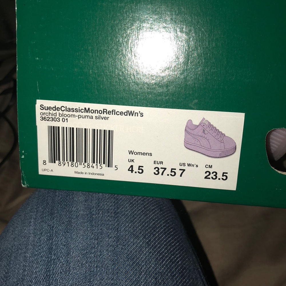 Purple puma woman sneakers